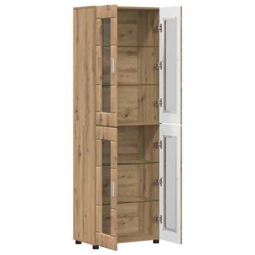 Висок шкаф FLORIN 60 x 35 x 182 см Дъб Инженерна дървесина