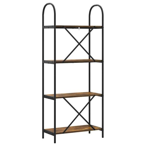 Рафт за книги 4 нива 60 x 30 x 146 см Инженерна дървесина