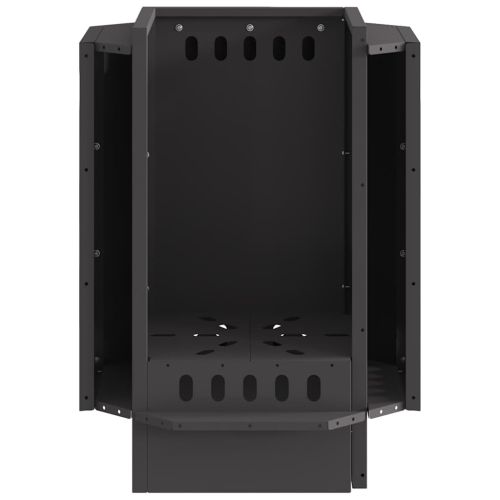 Бездимна огнище Черно 38 x 38 x 51 см Кортенова стомана