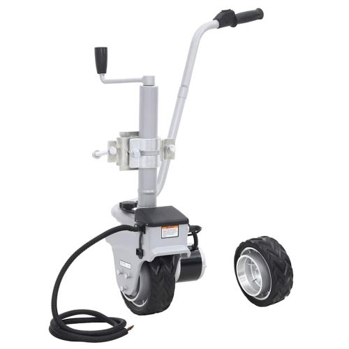 Алуминиево моторизирано опорно колело за ремарке 12 V 350 W