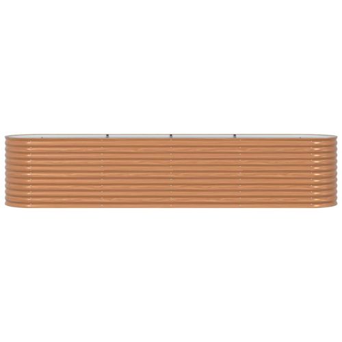 Повдигнато легло Кафяво 400 x 80 x 81 cm Стомана