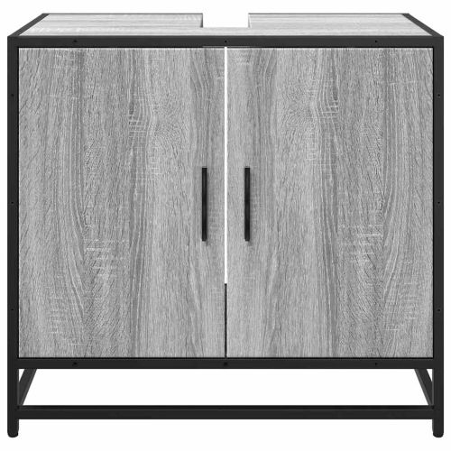 Шкаф за мивка в банята Grey Sonoma Инженерна дървесина