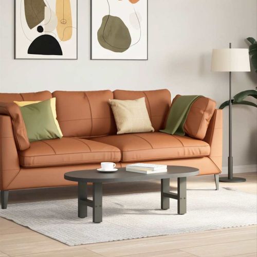 Крака за масичка за кафе, антрацит, 2 бр., 40 x (30-31) см, стомана