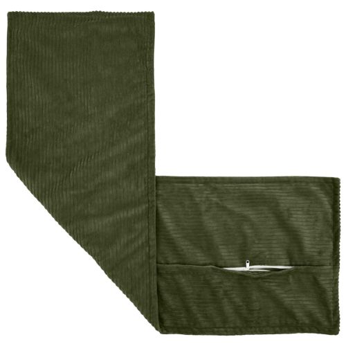 Калъфка за възглавница 2 бр. HOUTEN Зелено 40 x 145 см кордурой
