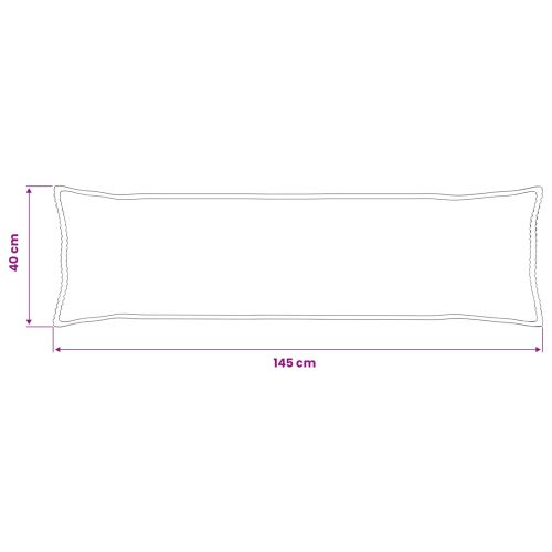 Калъфка за възглавница 2 бр. HOUTEN Зелено 40 x 145 см кордурой