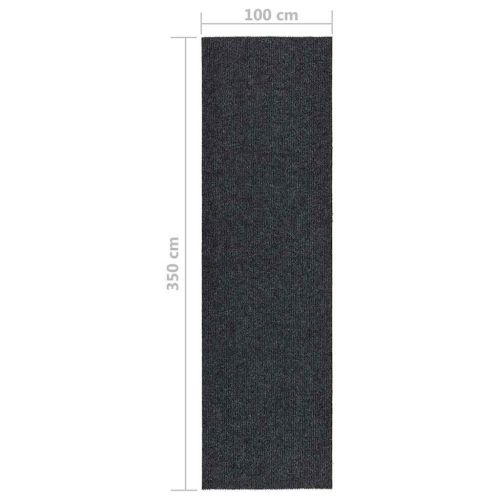 Абсорбиращо мръсотията килимче, 100x350 см, антрацит