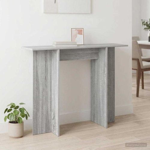 Конзолна маса Сива сонома 100 x 30 x 75 см Инженерна дървесина