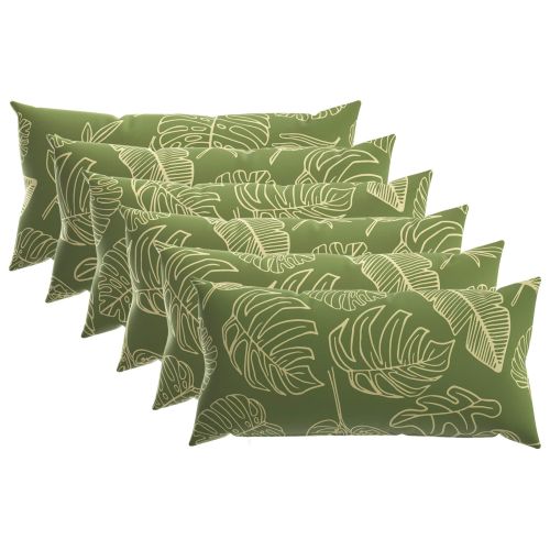 Калъфка за възглавница 6 pcs HEERLEN Дизайн с листа 40 x 80 cm