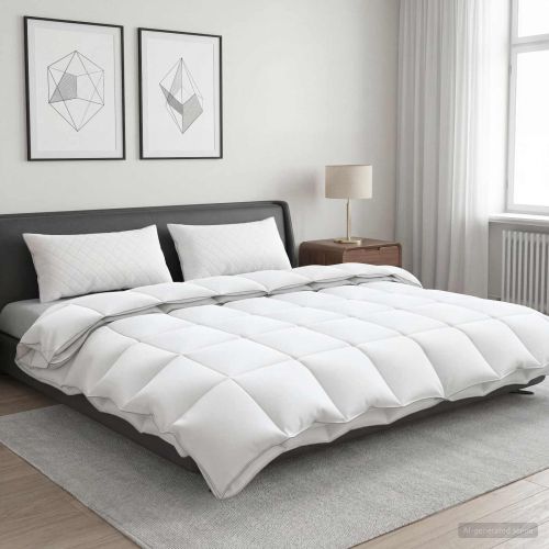 Долен комплект 90% гъши пух FULDA 3 бр. 220 x 260 cm 310 GSM