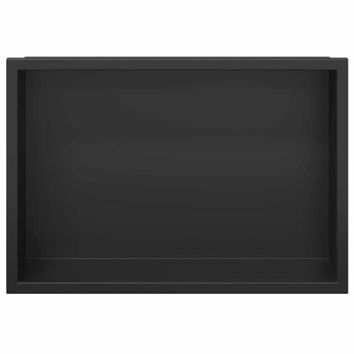 Нишата за душ Черно 30 x 20 x 9,5 см Неръждаема стомана