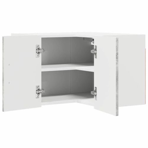 Стенно ъглово шкафче LUCCA Бетонно сиво 57 x 57 x 40 см