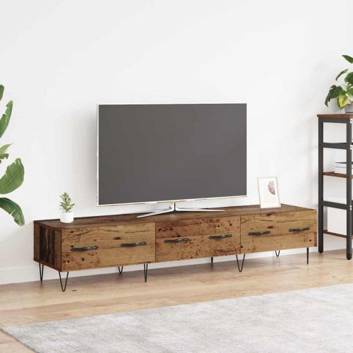 ТВ шкаф 150 x 36 x 30 см Старо дърво Инженерна дървесина