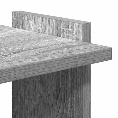 Библиотека 3 рафта сив сонома 60x30x120 см инженерно дърво