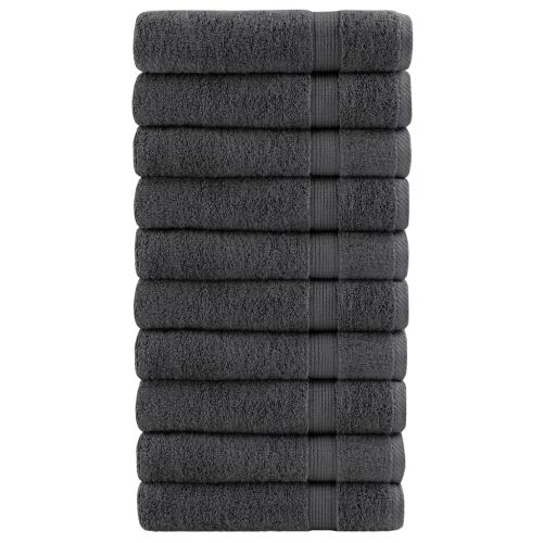 Премиум хавлии SOLUND 10 бр антрацит 100x150 см 600 gsm