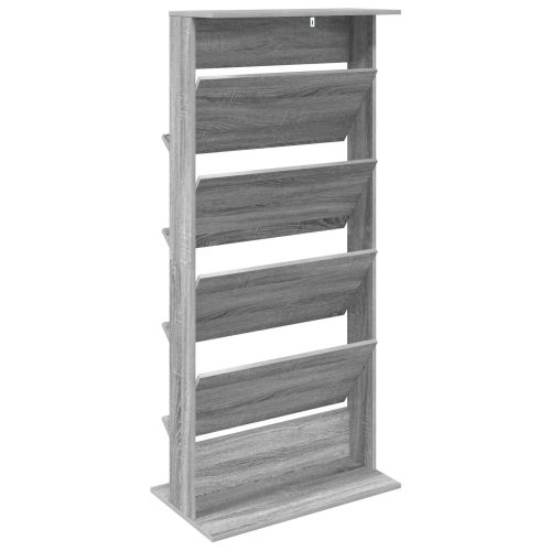 Етажерка за списания Сив Сонома 70 x 41 x 156 см