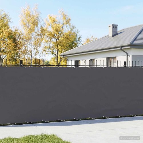 Прозорец за балкон 180 x 600 cm Тъкан с PU покритие Антрацит