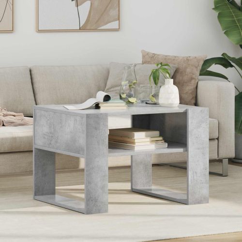 Масичка за кафе Циментено сиво 66 x 53 x 45 см