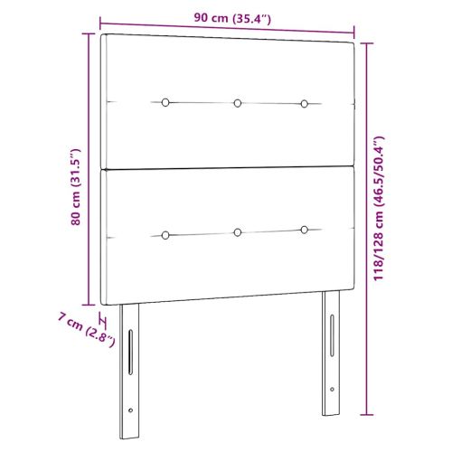LED глава с LED ленти с таблото Синьо 90 cm текстил