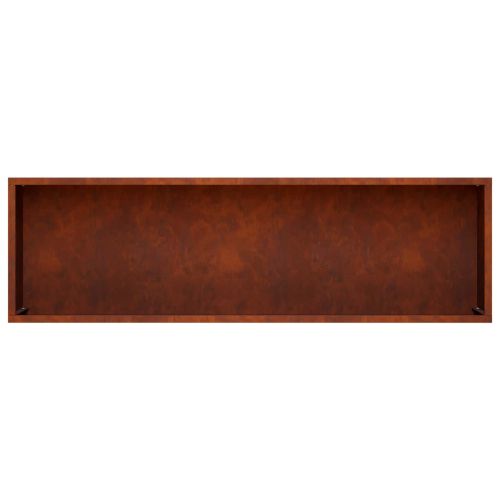 Градинска саксия 2 бр. Ръждясало 100 x 20 x 49 см