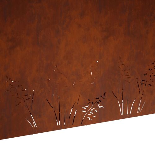 Градинска саксия 2 бр. Ръждясало 100 x 20 x 49 см