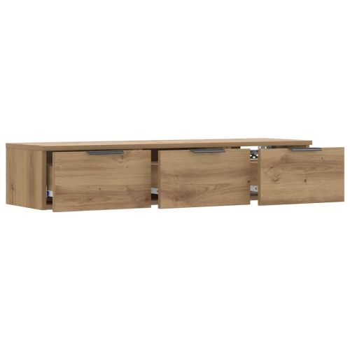 Стенен шкаф, дъб артизан, 102x30x20 см, инженерно дърво