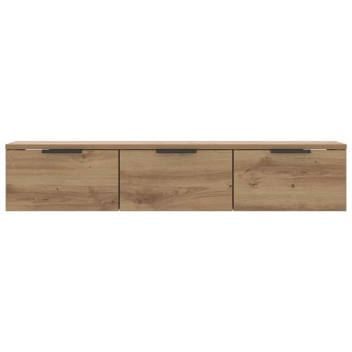Стенен шкаф, дъб артизан, 102x30x20 см, инженерно дърво
