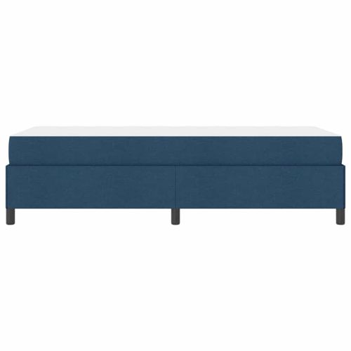 Легло с пружинирана основа Синьо 90 x 200 cm текстил