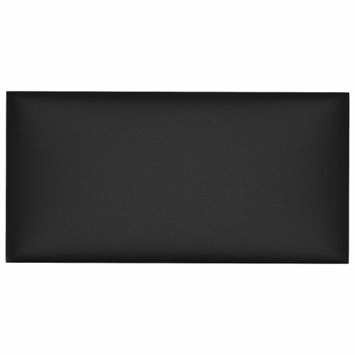 Стенно табло за легло 12 бр. 30 x 15 cm Черен текстил
