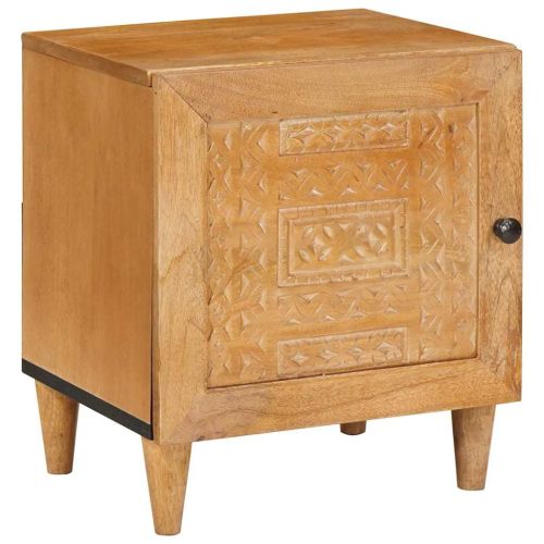 Нощен шкаф Светло кафяво 80 x 50 x 40 cm Инженерна дървесина