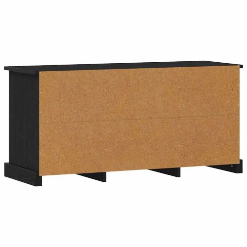 ТВ шкаф 99,5 x 35,5 x 48 см Черния дъб Инженерна дървесина