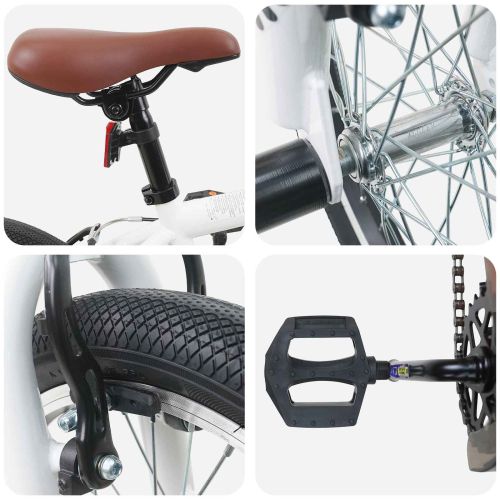 BMX Велосипед 18 инча за 7-10 години Бяло