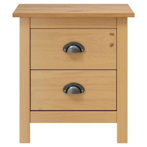 Нощно шкафче Hill 46x35x49,5 см борово дърво масив