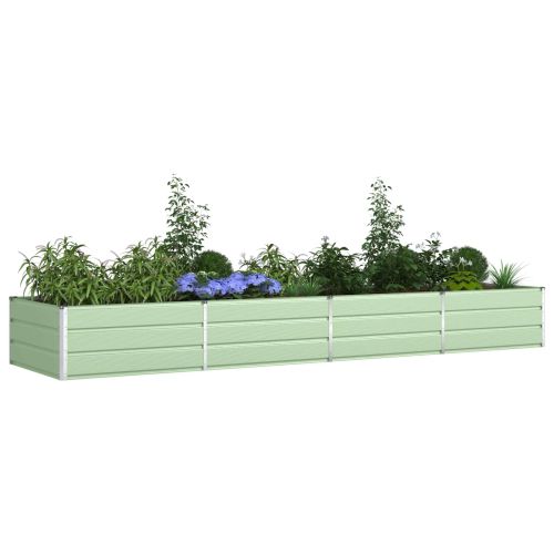 Кашпа Пастелно зелено 385 x 100 x 45 см Поцинкована стомана