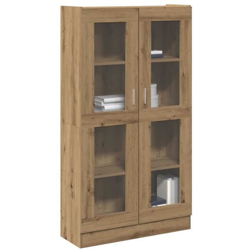 Висок шкаф, занаятчийски дъб, 82,5x30,5x150 см, инженерно дърво