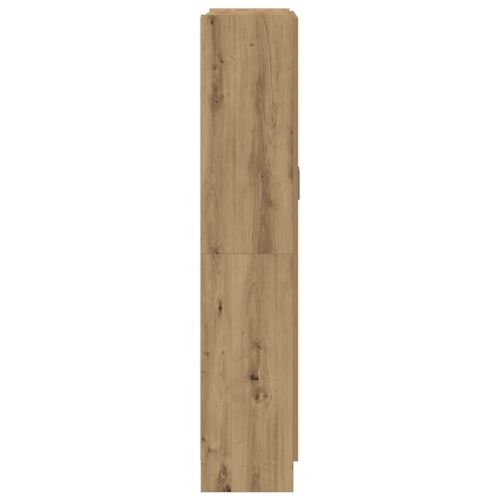 Висок шкаф, занаятчийски дъб, 82,5x30,5x150 см, инженерно дърво