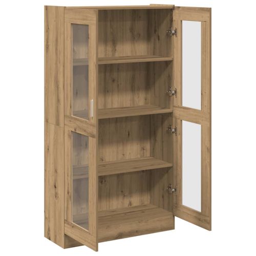 Висок шкаф, занаятчийски дъб, 82,5x30,5x150 см, инженерно дърво