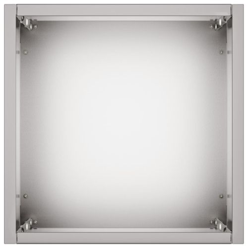 Градинска саксия 2 бр. Сребристо 20 x 20 x 75 см