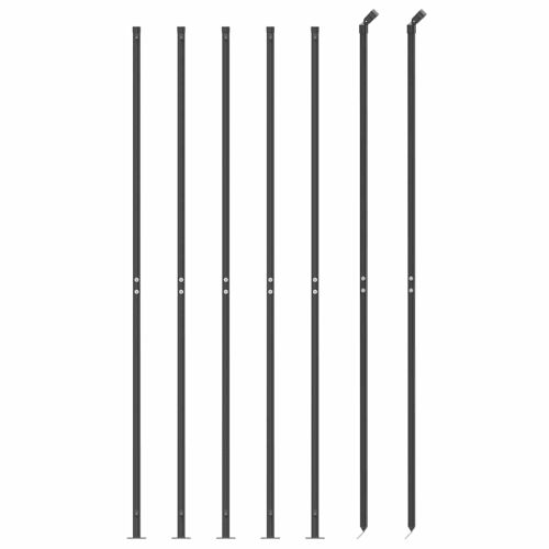 Плетена оградна мрежа с фланец, антрацит, 2,2x10 м