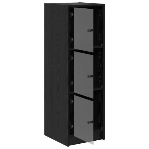 Висок шкаф Черния дъб 35 x 37 x 109 см Инженерна дървесина