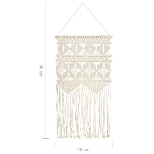 Декорация за стена макраме 40x80 см памук