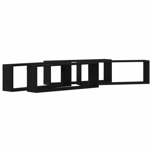 Стени за рафтове 4 бр. Черния дъб 80 x 15 x 26 см