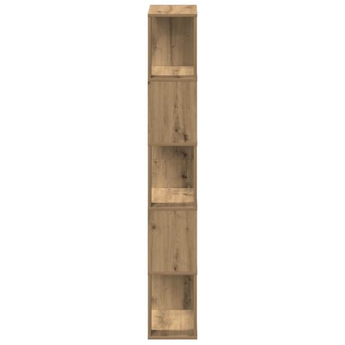 Библиотека, дъб артизан, 45x24x159 см, инженерно дърво