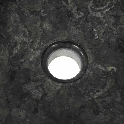 Мивка, 40x12 см, мрамор, черна