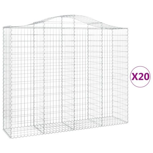 Габионни кошници арка 20 бр 200x50x160/180см поцинковано желязо