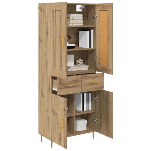 Висок шкаф Дъб 69,5 x 34 x 180 см Инженерна дървесина