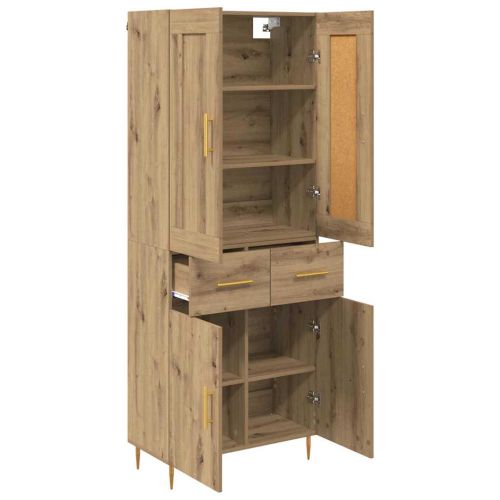Висок шкаф Дъб 69,5 x 34 x 180 см Инженерна дървесина