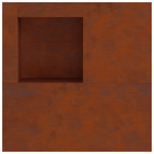 Огнище Ръждясало 100 x 100 x 30 cm Кортенова стомана