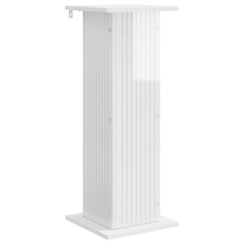 Стойка за растения 2 бр. Бял гланц 30,5 x 30 x 80,5 см