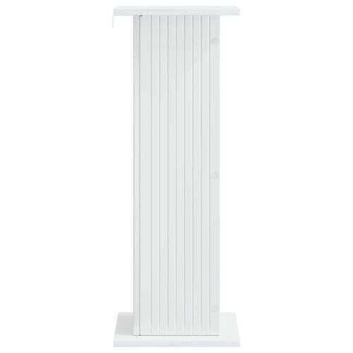 Стойка за растения 2 бр. Бял гланц 30,5 x 30 x 80,5 см