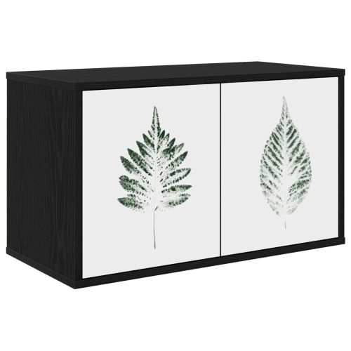 Стенен телевизионен шкаф HANAU 69 x 33 x 40 см Черен дъб